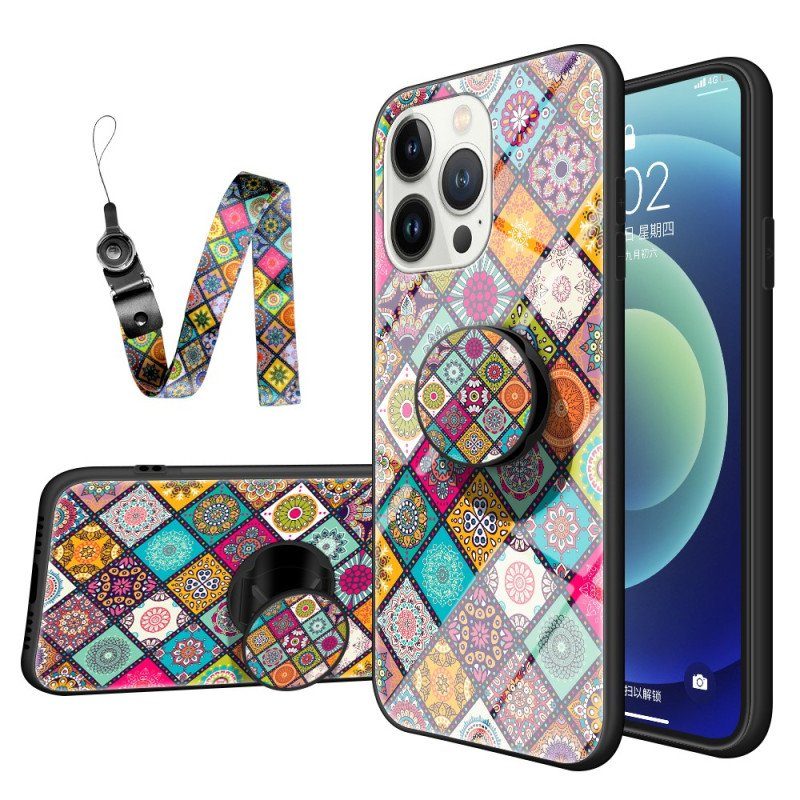 Mobilskal iPhone 15 Pro Patchwork