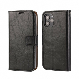 Skal Fodral För iPhone 12 / 12 Pro Lagtagbar Distressed Läderstil