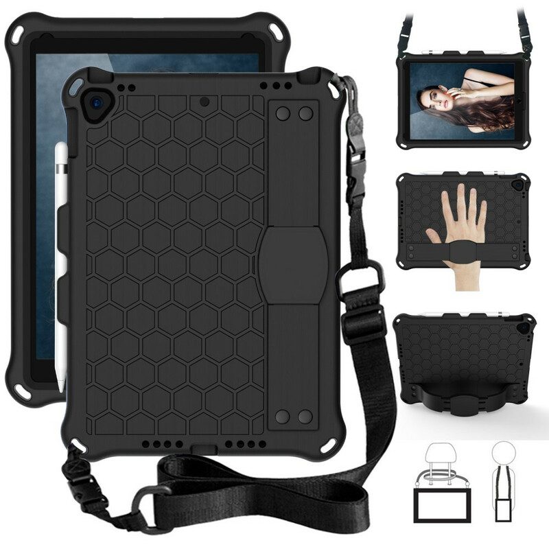 Skal För iPad 10.2" (2020) (2019) / Air 10.5" / Pro 10.5" Eva Strap-support