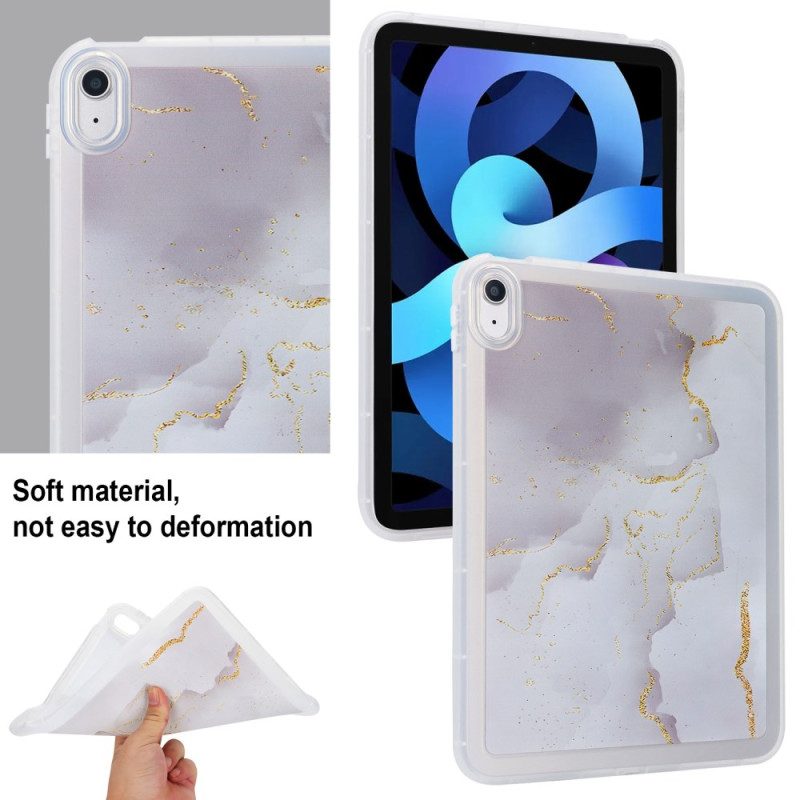 Skal För iPad (2025) Silikonmarmor Design