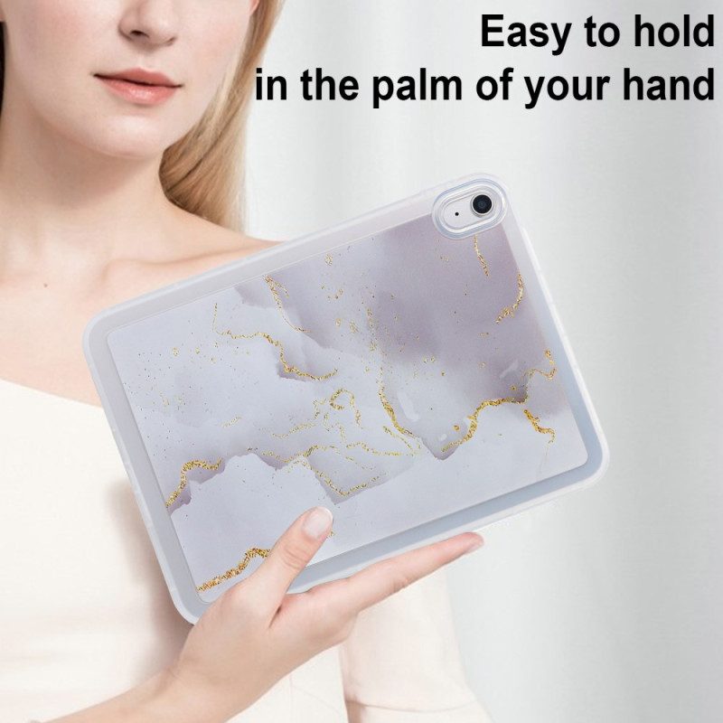 Skal För iPad (2025) Silikonmarmor Design
