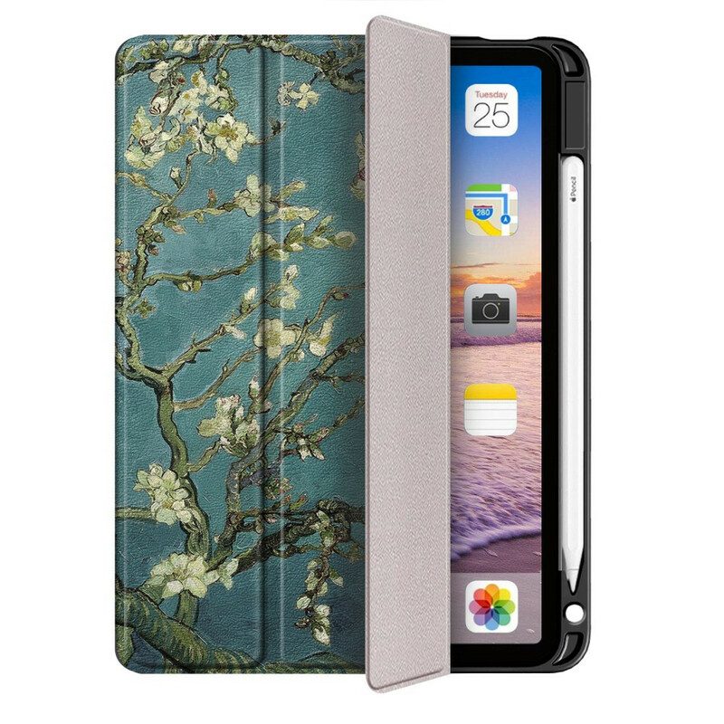 Skal För iPad Air (2022) Blommande Grenar Med Pennhållare
