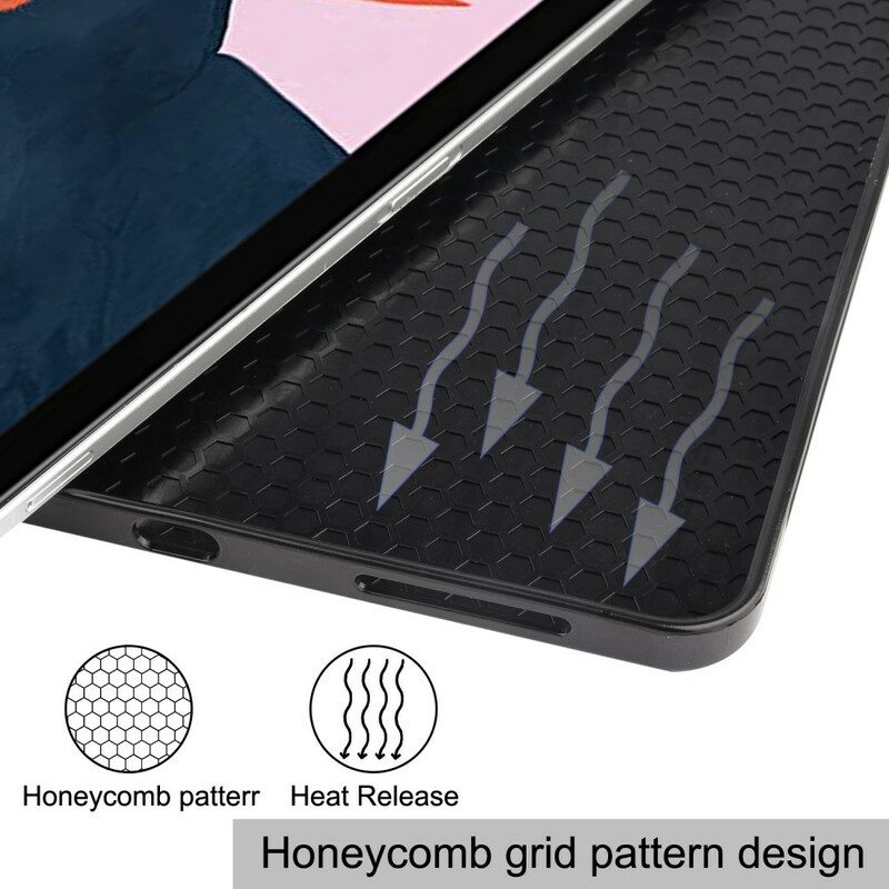 Skal För iPad Air (2022) Stylushållare I Litchi-läderstil