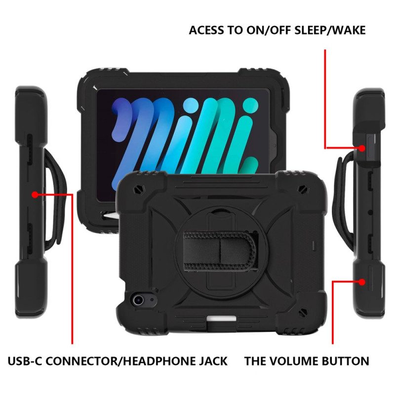 Skal För iPad Mini 6 (2021) Stöd För Rem Och Axelrem