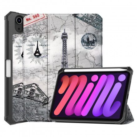 Skal För iPad Mini 6 (2021) Stylushållare För Eiffeltornet
