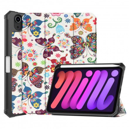 Skal För iPad Mini 6 (2021) Vintage Blompennhållare