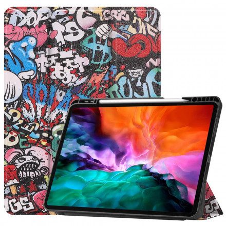 Skal För iPad Pro 12.9" (2021) (2020) (2018) Graffiti Pennhållare