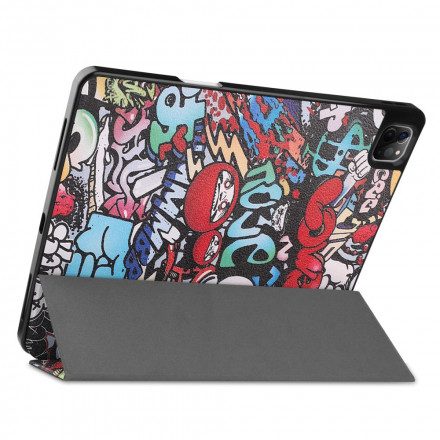 Skal För iPad Pro 12.9" (2021) (2020) (2018) Graffiti Pennhållare