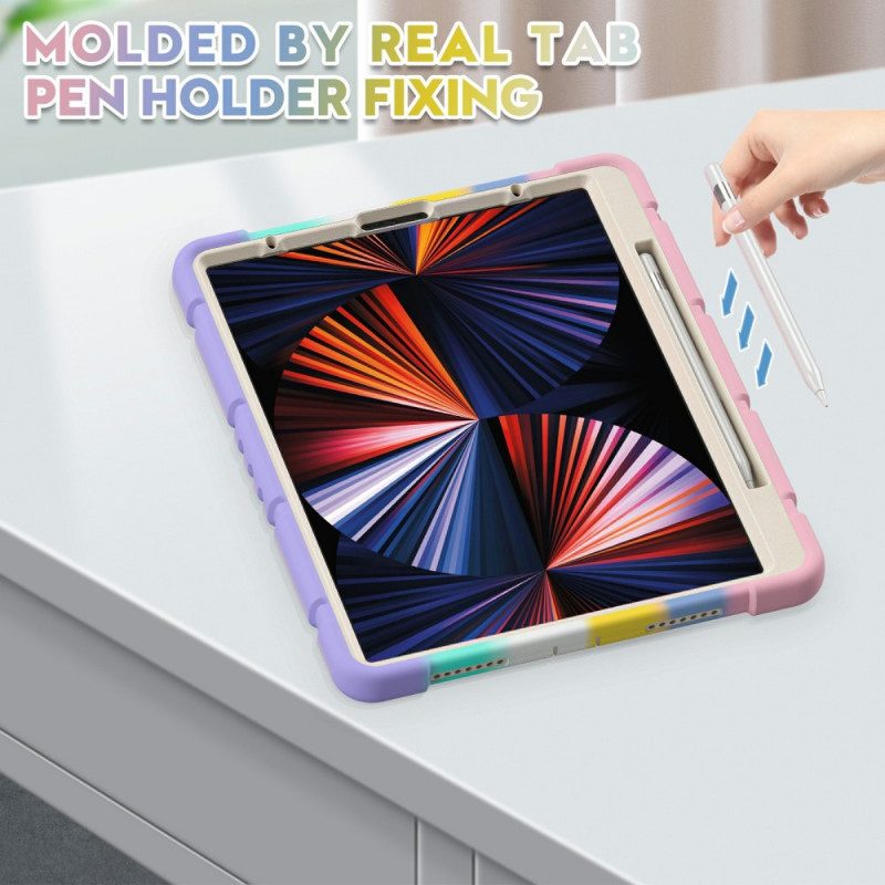 Skal För iPad Pro 12.9" (2021) (2020) (2018) Skyddsfodral Trippelt Skydd Med Stödfärg