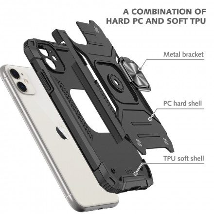 Skal För iPhone 11 Armor Ring-stödstil