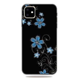 Skal För iPhone 11 Blå Blommor