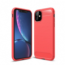 Skal För iPhone 11 Borstad Kolfiber