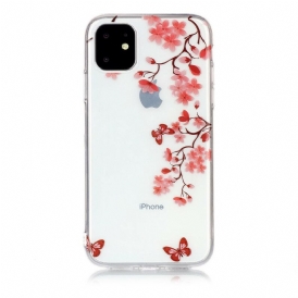 Skal För iPhone 11 Fjärilsgren Transparent