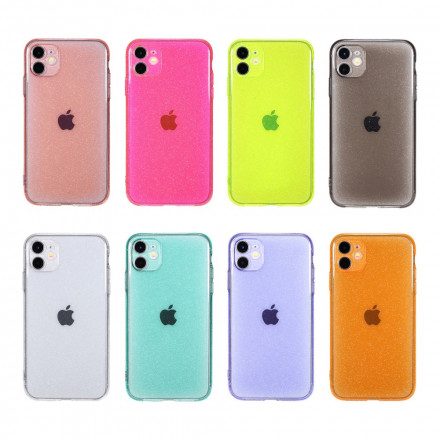 Skal För iPhone 11 Fluorescerande Glitter