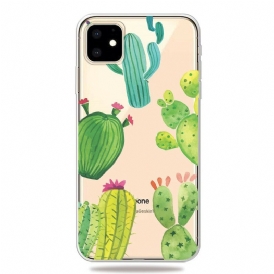 Skal För iPhone 11 Kaktus Akvarell