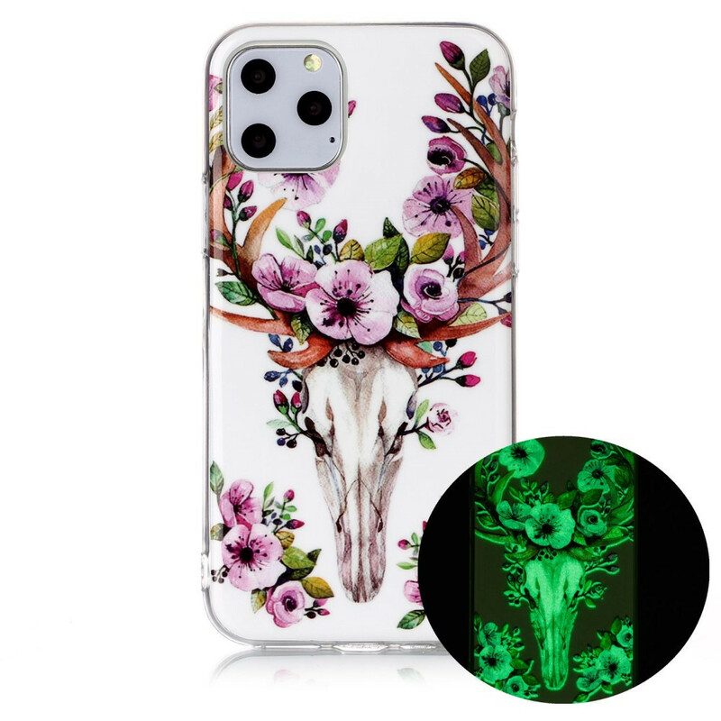 Skal För iPhone 11 Pro Fluorescerande Blomälg