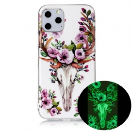 Skal För iPhone 11 Pro Fluorescerande Blomälg