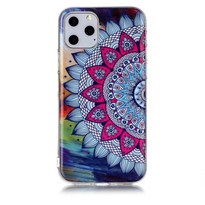 Skal För iPhone 11 Pro Fluorescerande Färgglada Mandala