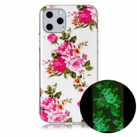 Skal För iPhone 11 Pro Fluorescerande Frihetsblommor