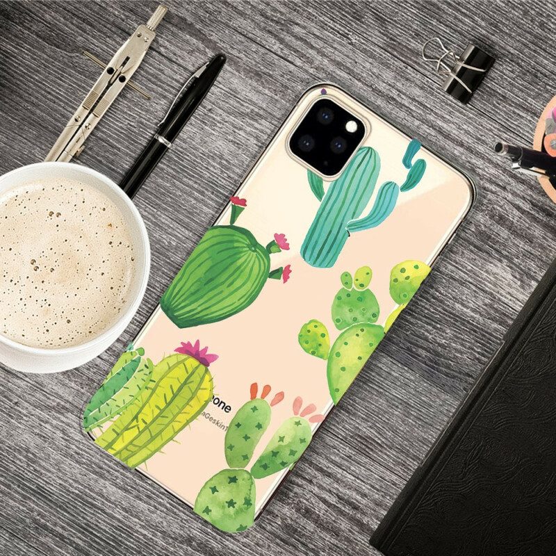Skal För iPhone 11 Pro Kaktus Akvarell