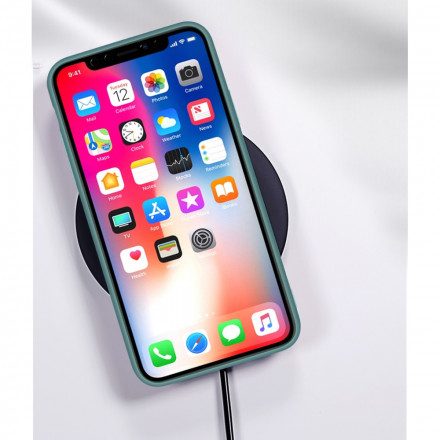 Skal För iPhone 11 Pro Korthållare I Silikon Och Konstläder