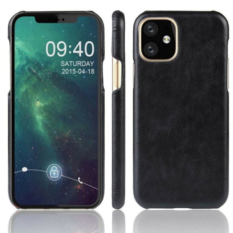 Skal För iPhone 11 Pro Lichi-lädereffekt