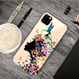 Skal För iPhone 11 Pro Max Snyggt Blomhuvud