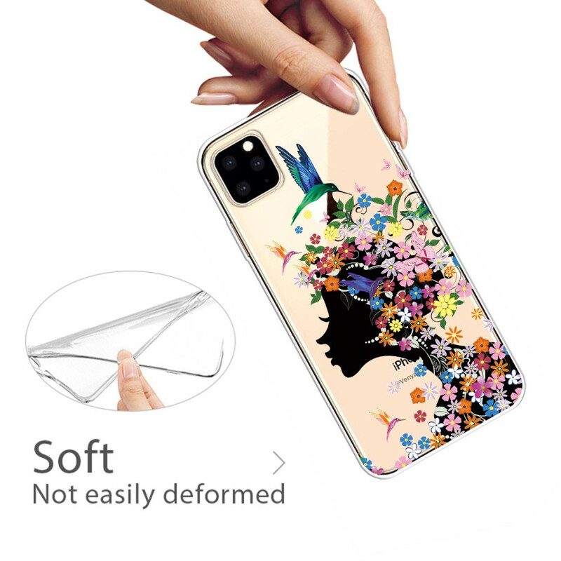 Skal För iPhone 11 Pro Max Snyggt Blomhuvud