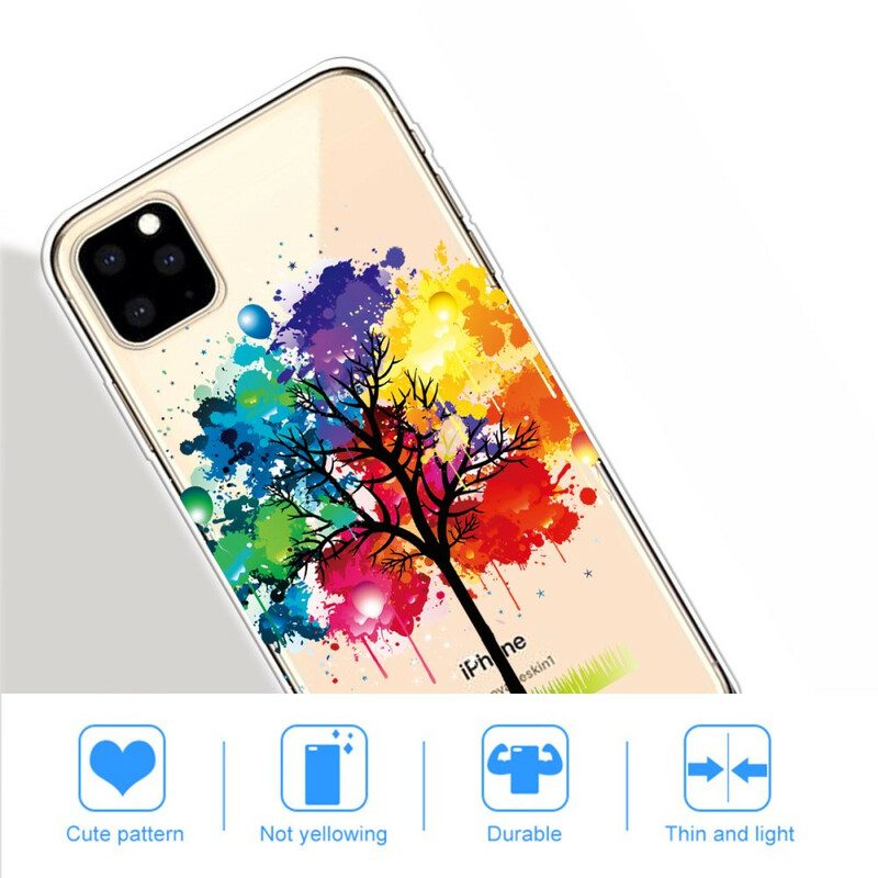 Skal För iPhone 11 Pro Max Transparent Akvarellträd