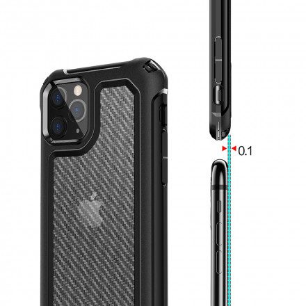 Skal För iPhone 11 Pro Max Transparent Kolfiberstruktur