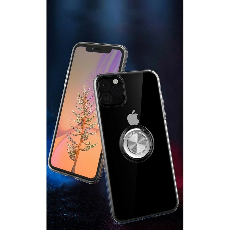 Skal För iPhone 11 Pro Max Transparent Med Ringstöd