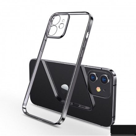 Skal För iPhone 11 Pro Transparent Metal Style Kanter Sulada