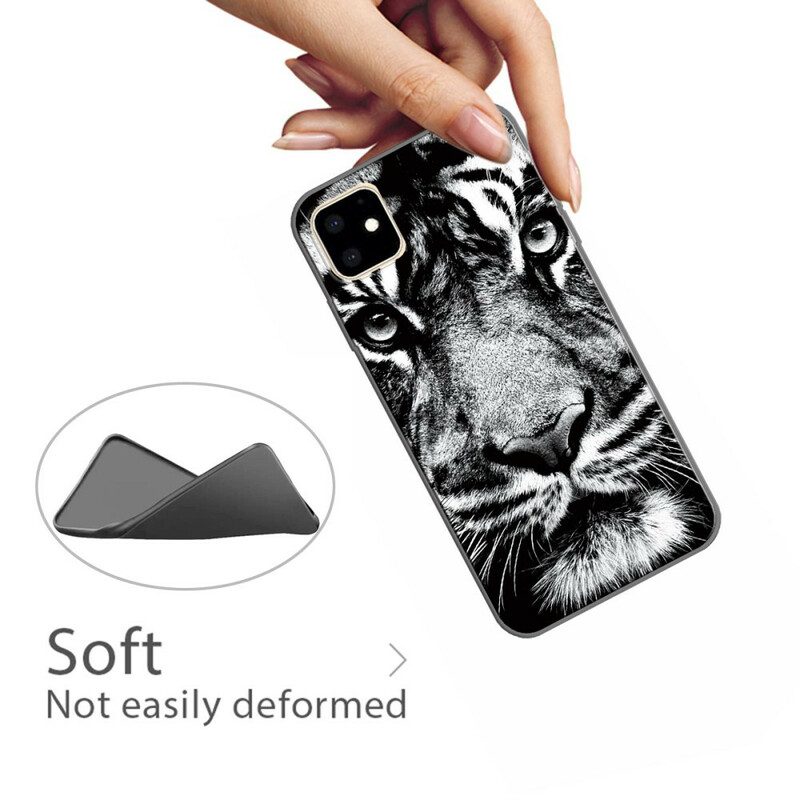 Skal För iPhone 11 Svartvit Tiger