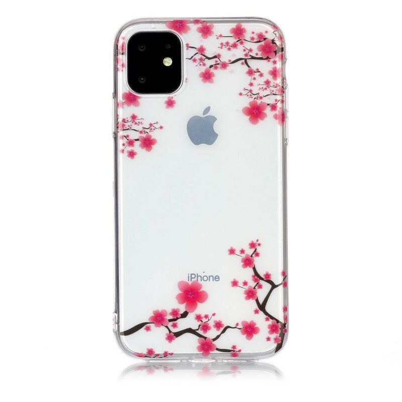 Skal För iPhone 11 Transparent Blommande Träd