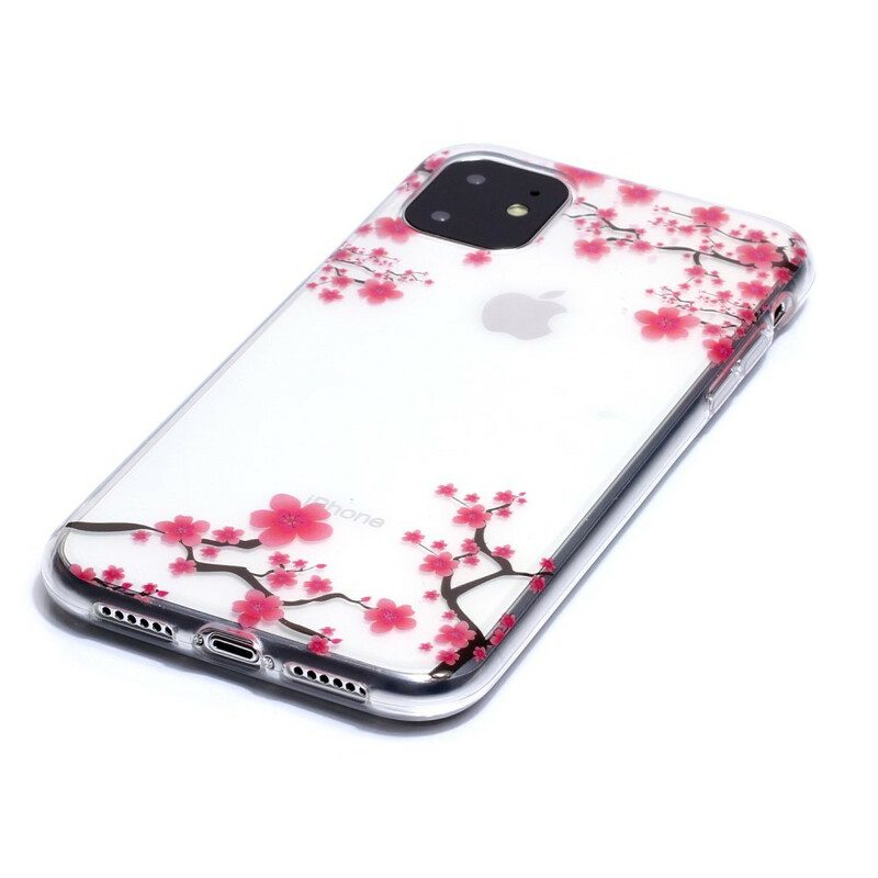 Skal För iPhone 11 Transparent Blommande Träd