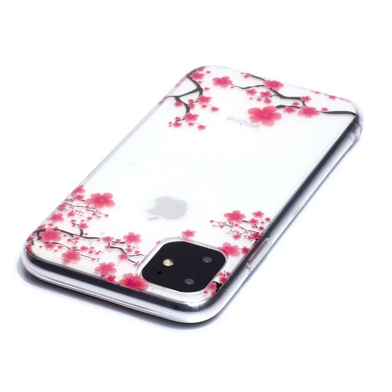 Skal För iPhone 11 Transparent Blommande Träd