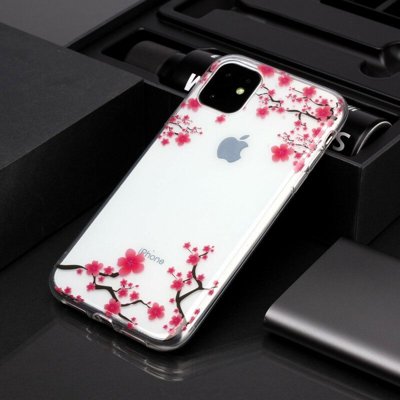 Skal För iPhone 11 Transparent Blommande Träd