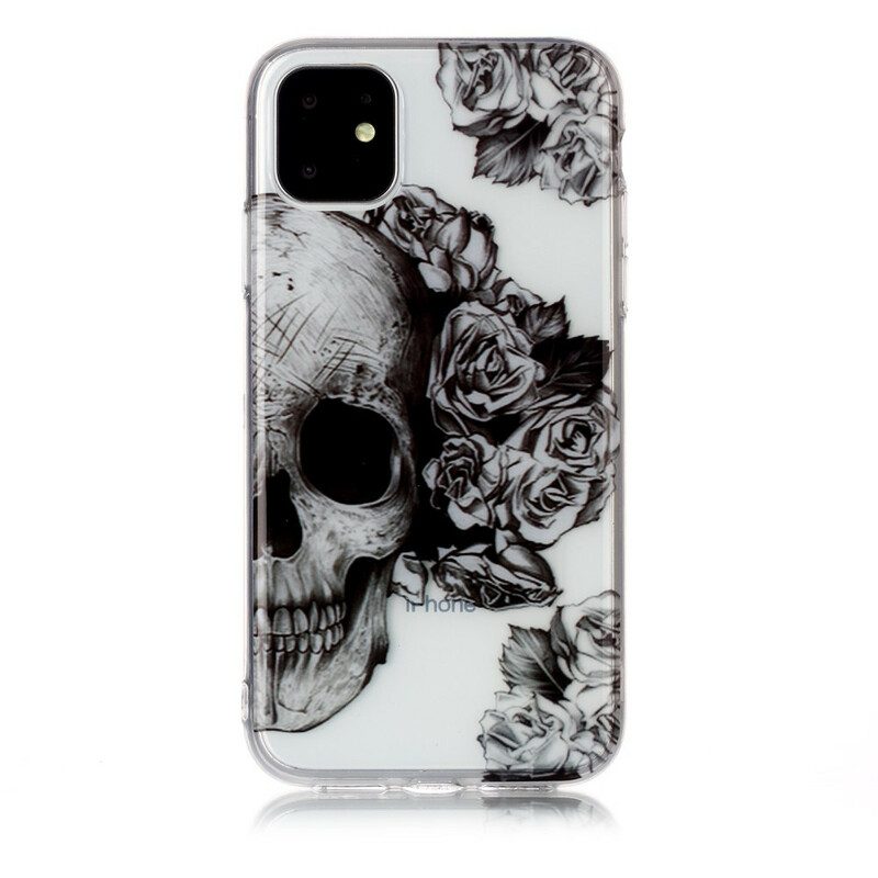 Skal För iPhone 11 Transparent Blomskalle