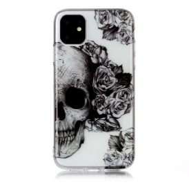 Skal För iPhone 11 Transparent Blomskalle