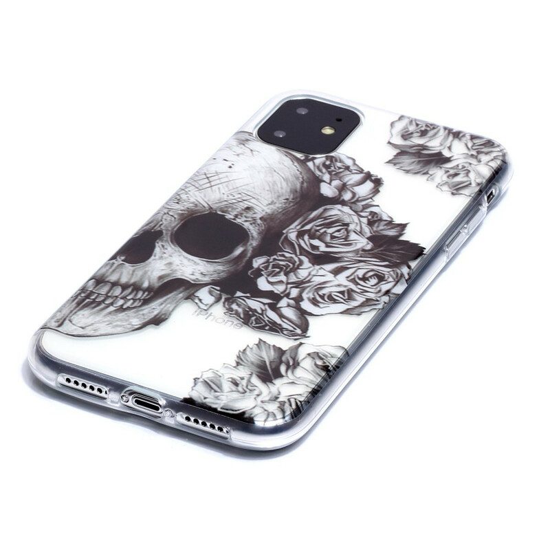 Skal För iPhone 11 Transparent Blomskalle