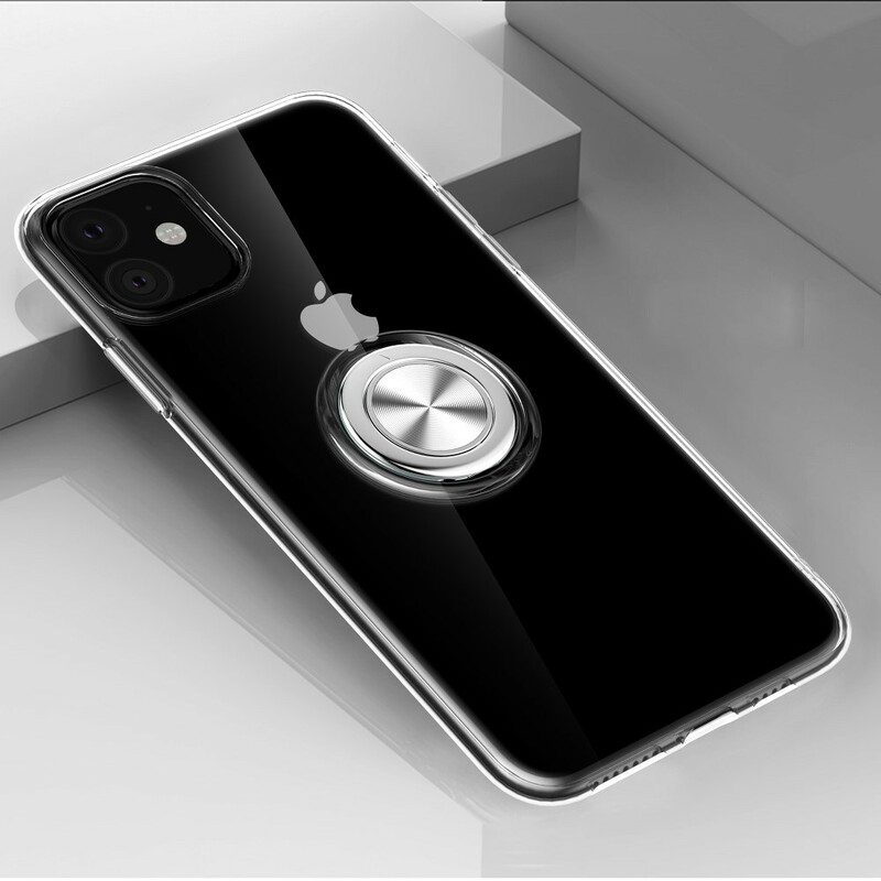 Skal För iPhone 11 Transparent Med Ring-support