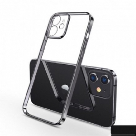Skal För iPhone 11 Transparenta Kanter Metal Style Sulada