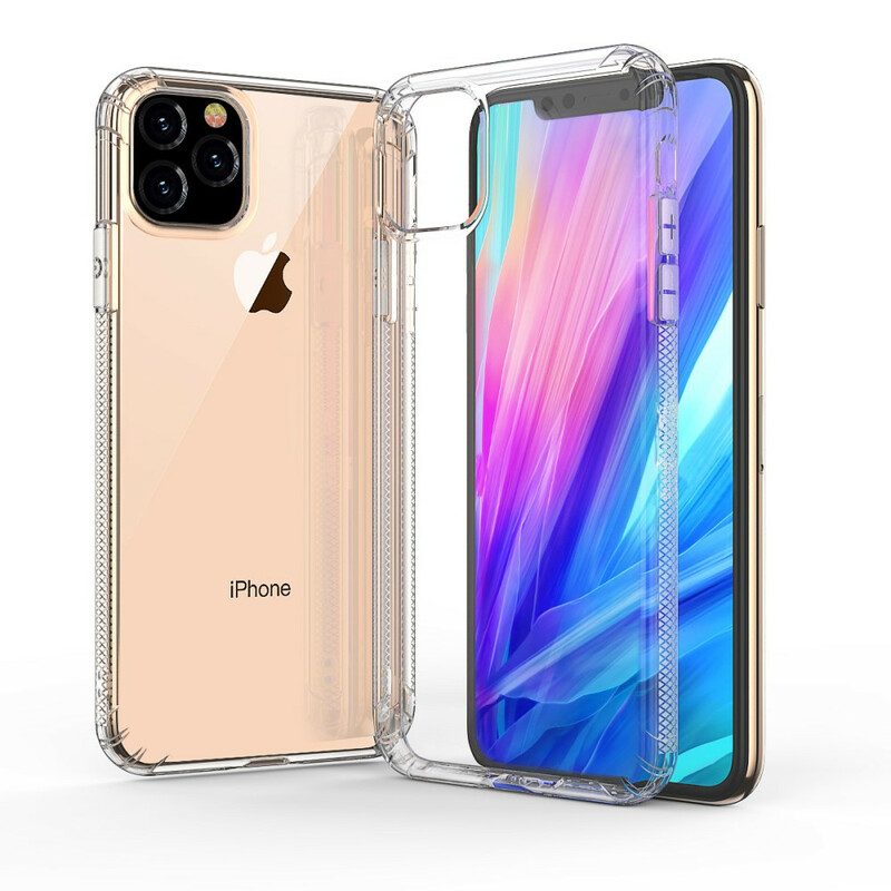 Skal För iPhone 11 Transparenta Leeu Skyddskuddar