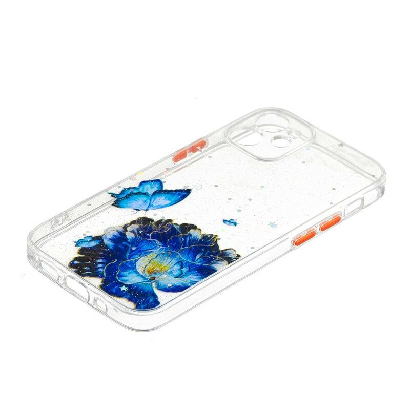 Skal För iPhone 12 Mini Blommig Fjärilshybrid
