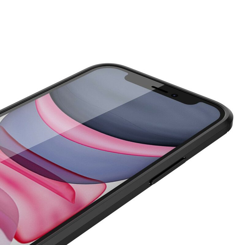 Skal För iPhone 12 Mini Double Line Litchi Lädereffekt