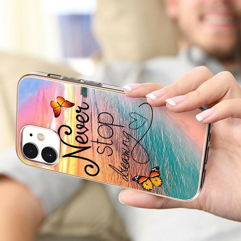 Skal För iPhone 12 Mini Drömmer Aldrig Om Fjärilar