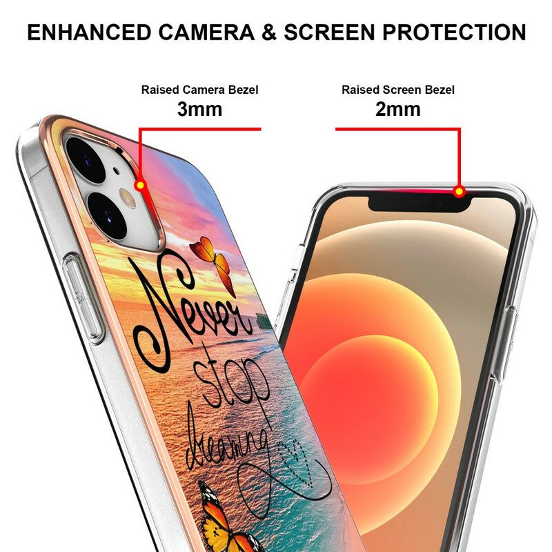 Skal För iPhone 12 Mini Drömmer Aldrig Om Fjärilar