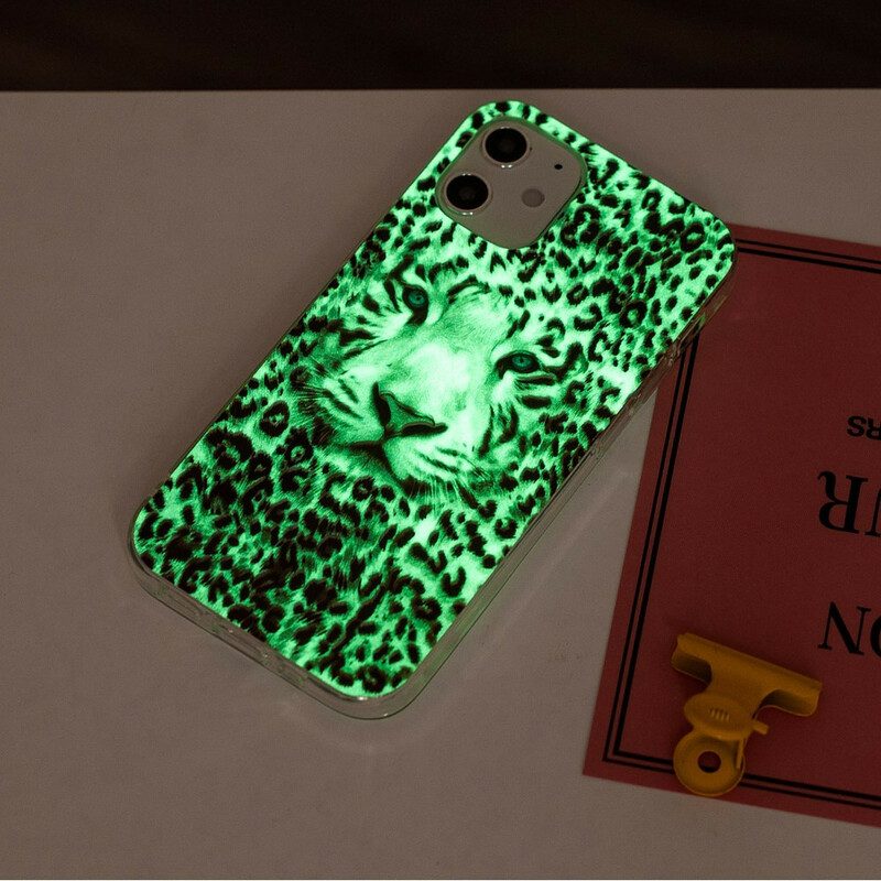 Skal För iPhone 12 Mini Fluorescerande Leopard