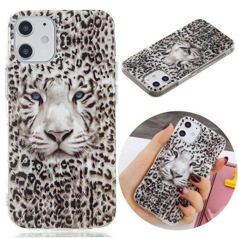Skal För iPhone 12 Mini Fluorescerande Leopard