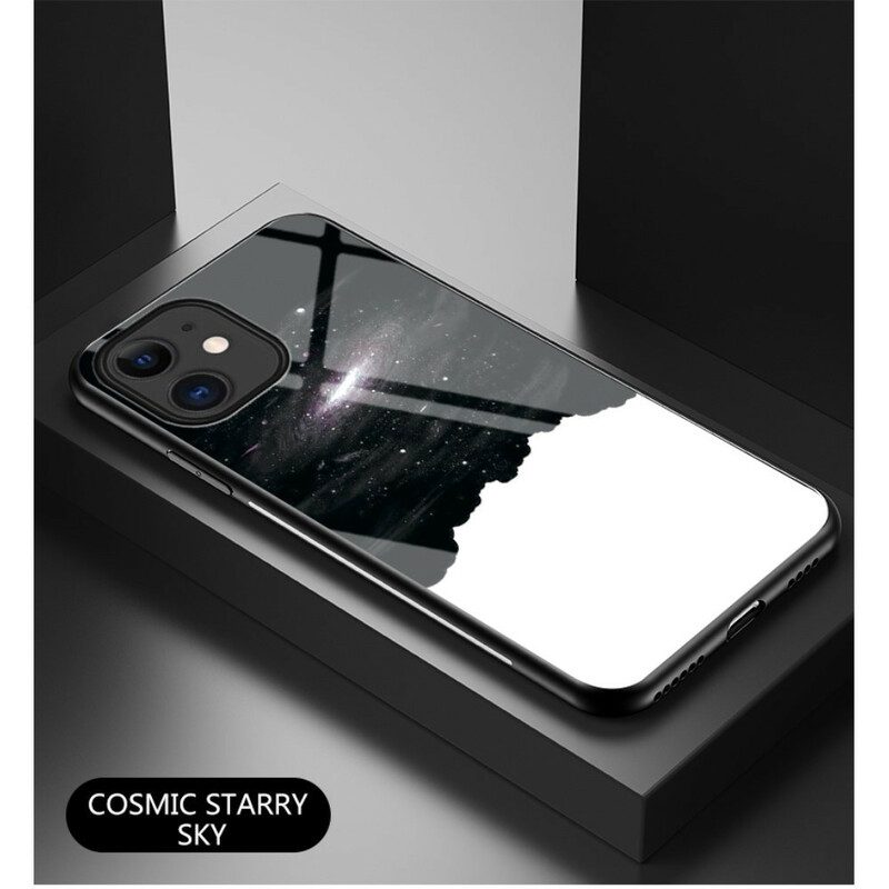Skal För iPhone 12 Mini Stjärnhimmel Härdat Glas